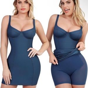 Denim built in shapewear dress